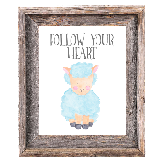 Provincial Collection - Sheep - Follow Your Heart - Instant Download